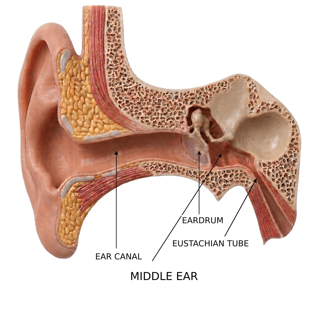 Middle ear anatomy